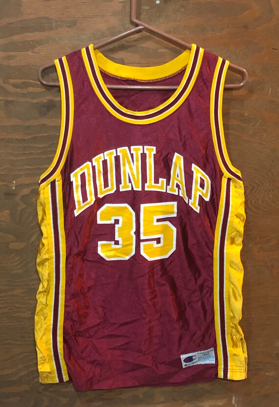 Vintage Dunlap #35 Sports Basketball Champion 1980
