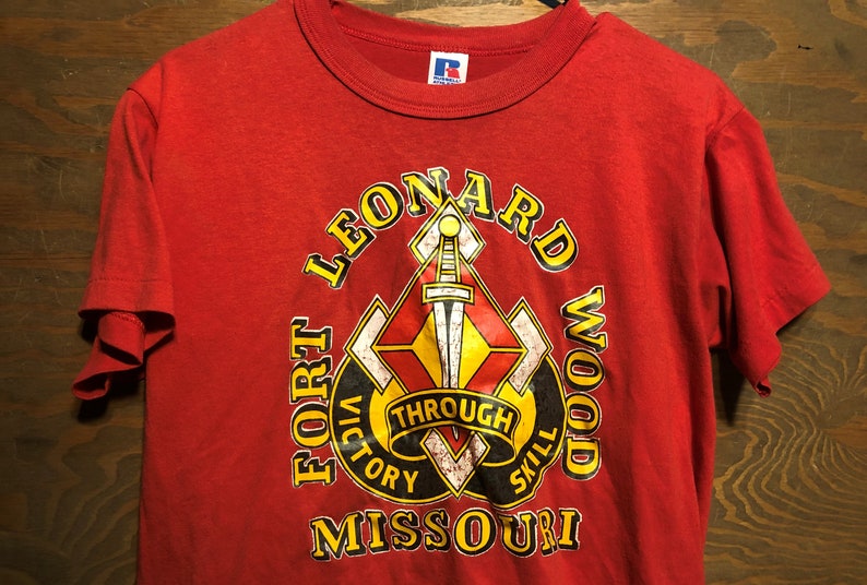 Vintage 1980s Fort Ft. Leonard Wood Missouri Army Military Red | Etsy