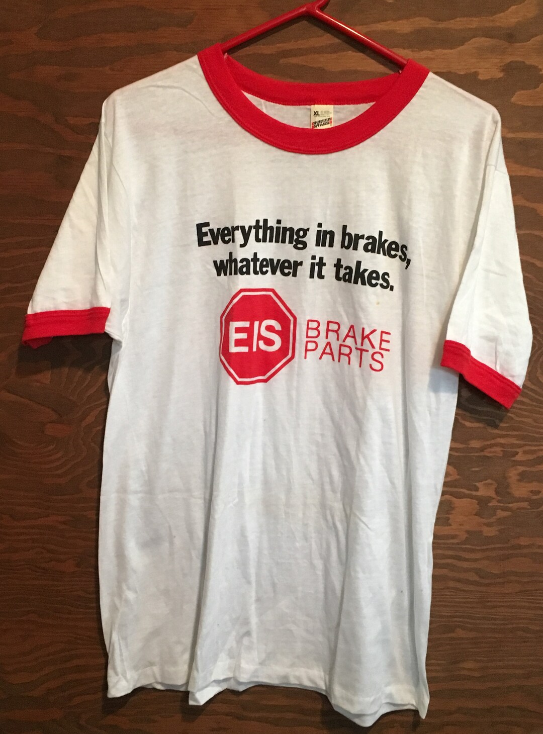 Vintage EIS Brake Parts 1980s Ringer Tee Tees T-shirt // - Etsy