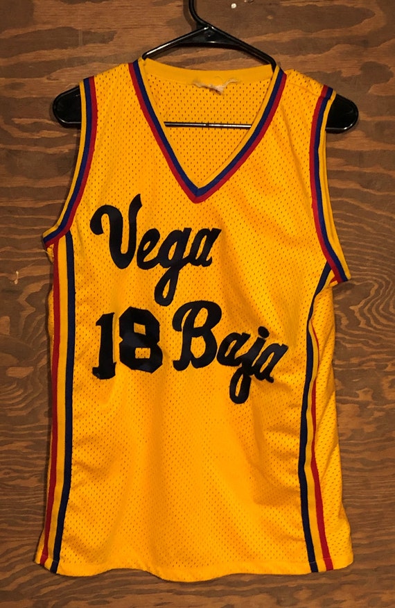Vintage 80s Vega Baja #18 Club Rec Basketball Jers