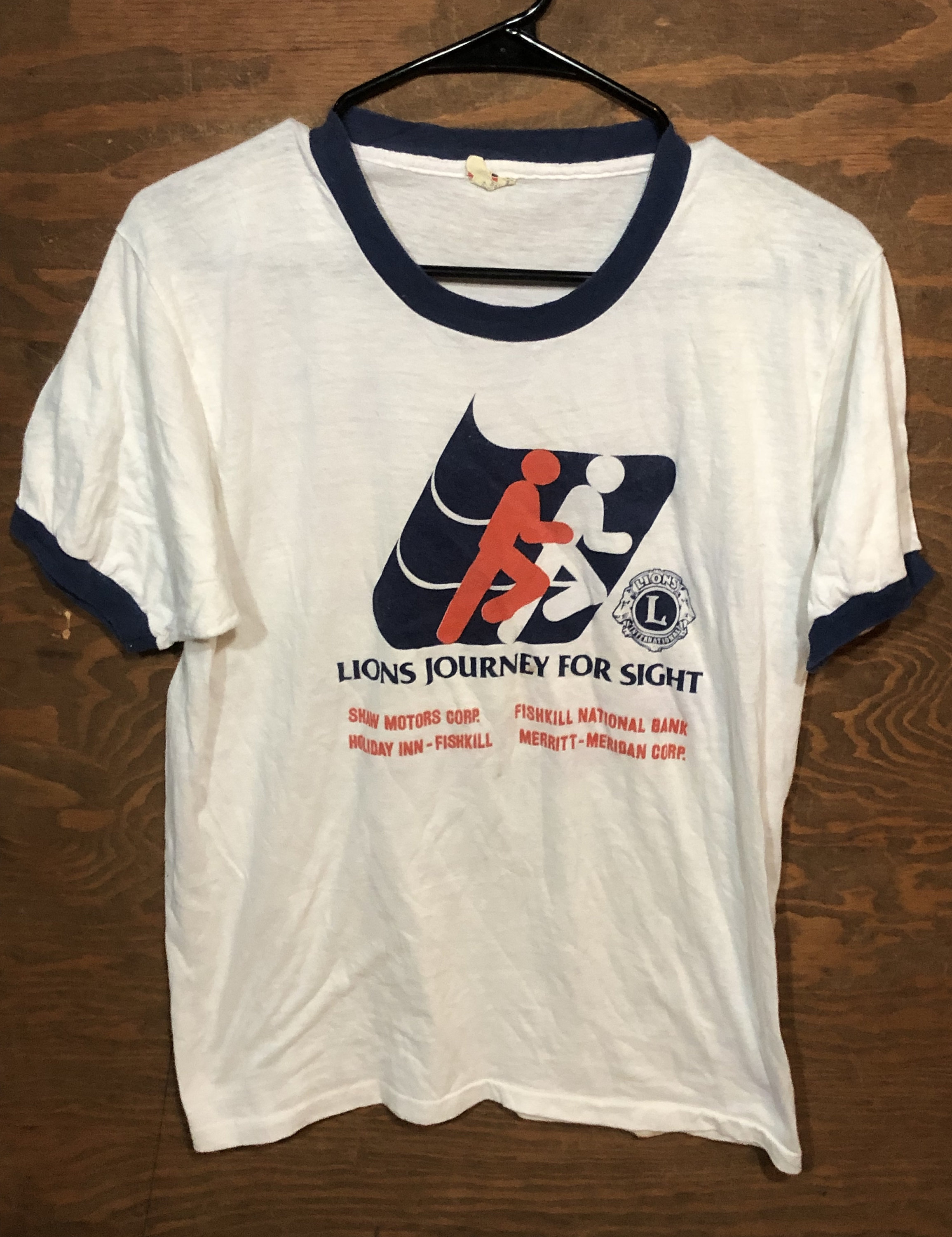 Vintage 80s Lions Journey for Sight 