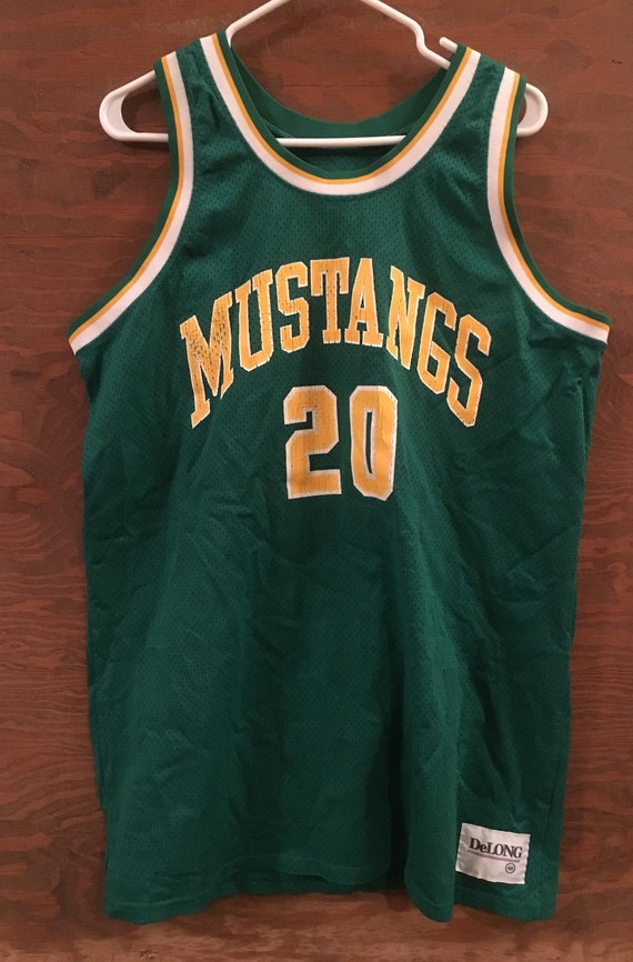 Vintage 80s Mustangs #20 Club Basketball Jersey /
