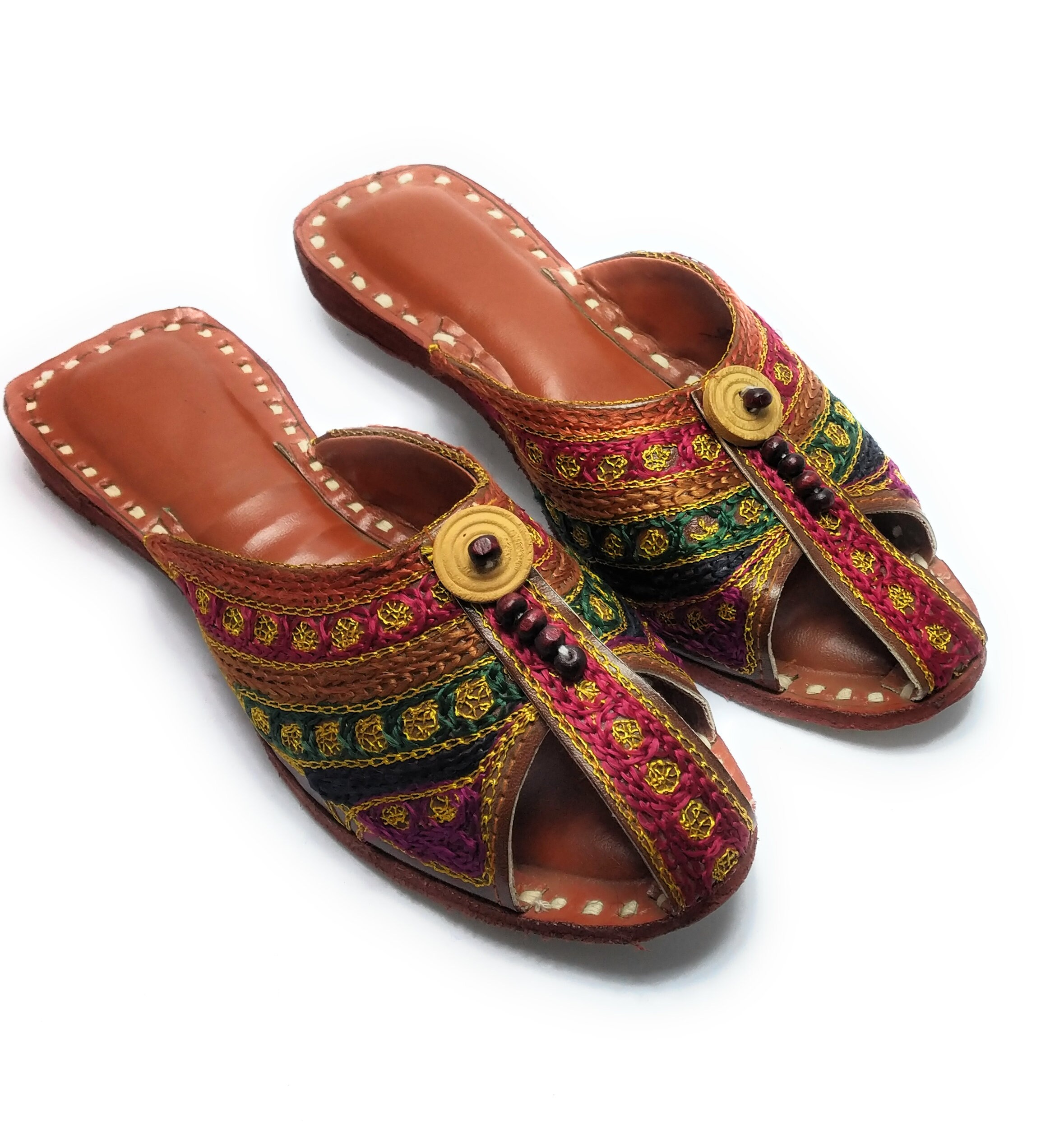Rajasthani juti Damen Punjabi Juti Ethnische Mojari Etsy