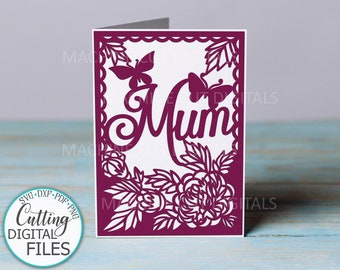 Mothers Day Card Svg Etsy
