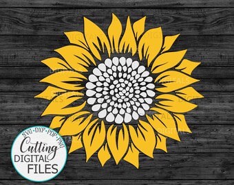 Download Free Sunflower Cricut Etsy SVG Cut Files