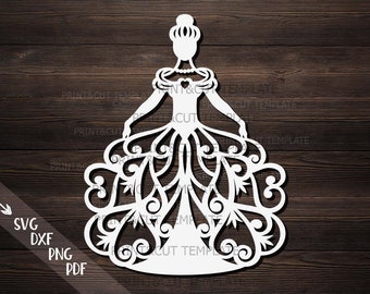 Free Free 130 Princess Dress Outline Svg SVG PNG EPS DXF File