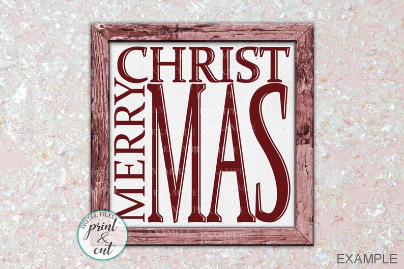 Download Free Merry Christmas Svg Porch Sign Svg Wooden Frame Svg Vintage Etsy SVG DXF Cut File