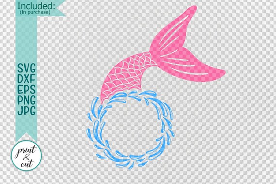 Download Mermaid Monogram Svg Beach Svg Mermaid Tail Svg Mermaid Etsy