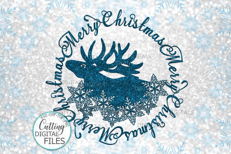 Download Moose Merry Christmas sign svg laser cut file for ...