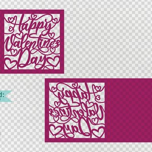 Valentines Card Svg Bundle Happy Valentine&rsquo;s Day Card - Etsy
