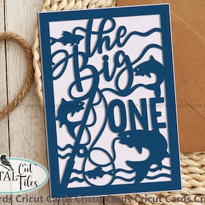 Karta urodzinowa wędkarska svg, Karta urodzinowa svg, Karta Cricut Joy Maker Explore Air, wycinanka papierowa svg, szablon wycinany laserowo, karta dla niego svg