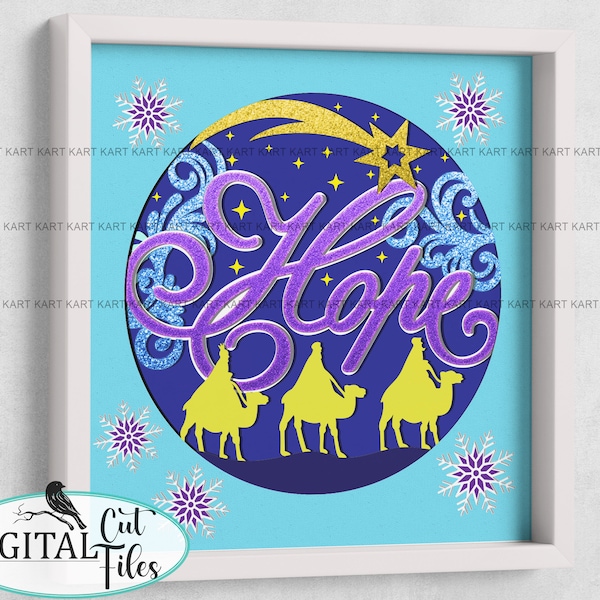 3D Three Wiseman Svg, Hope CHRISTMAS Shadow Box Svg , Cricut cut Files, Cardstock Svg, Silhouette Files, digital files svg, cut files 3D Three Wiseman Svg, Hope CHRISTMAS Shadow Box Svg , Cricut cut Files, Cardstock Svg, Silhouette Files, digital files svg, cut files