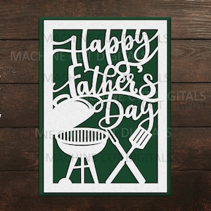 Grill Vatertagskarte svg, Papierschnitt svg, Laser-Schnittvorlage, Grußkarte, Cricut-Karte schneiden, Grillen svg, Papierschnitt, Papierschnitt