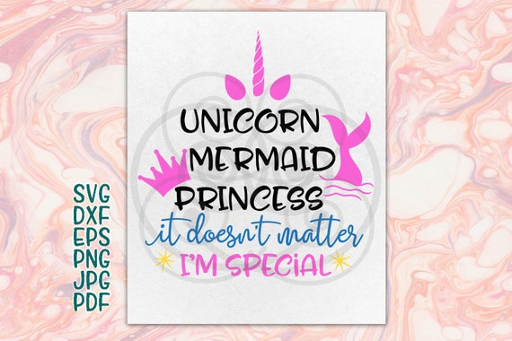 Free Free 123 Unicorn Mermaid Princess Svg SVG PNG EPS DXF File