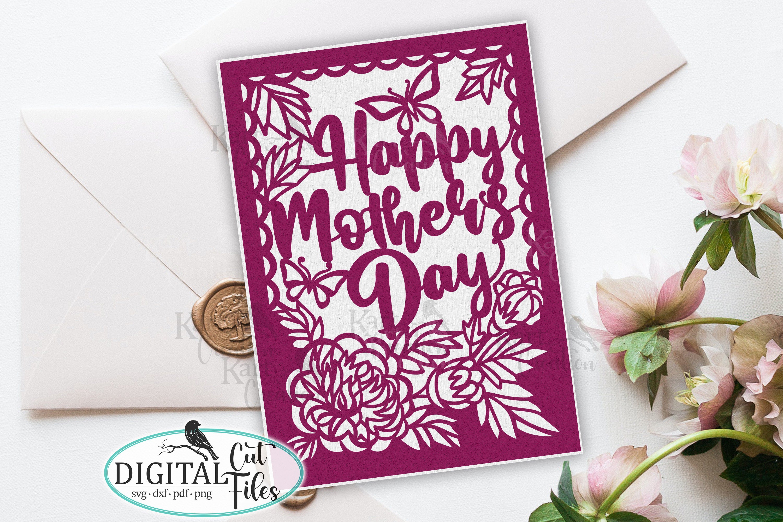 Mothers Day Card For Cricut Svg Happy Mothers Day Card Etsy