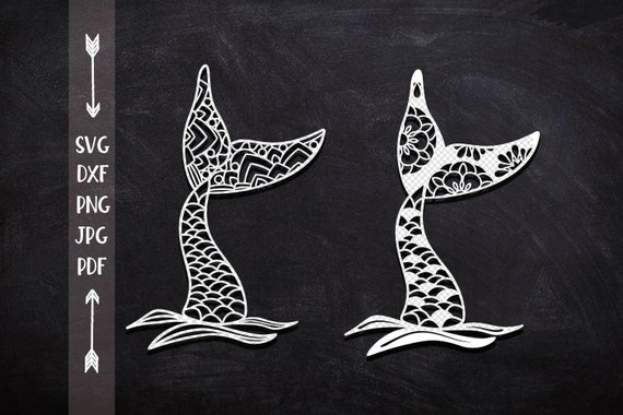 Download Mandala zentagle mermaid tail svg laser cut glowforge file ...
