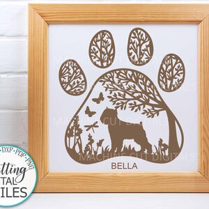 Grifone di Bruxelles svg, cartello cane svg, modello ritagliato, taglio laser svg, taglio vinile svg, progetto cricut, taglio a mano, papercut svg, glowforge svg