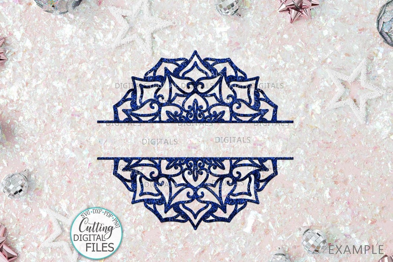 Download Split mandala for name svg file mandala split monogram svg ...