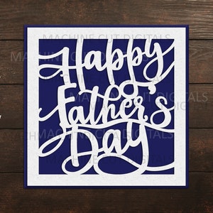 Cartão de feliz dia dos pais svg, svg de corte de papel, modelo de corte a laser, cartão de felicitações, corte de cartão cricut, corte de papel, corte de papel dxf