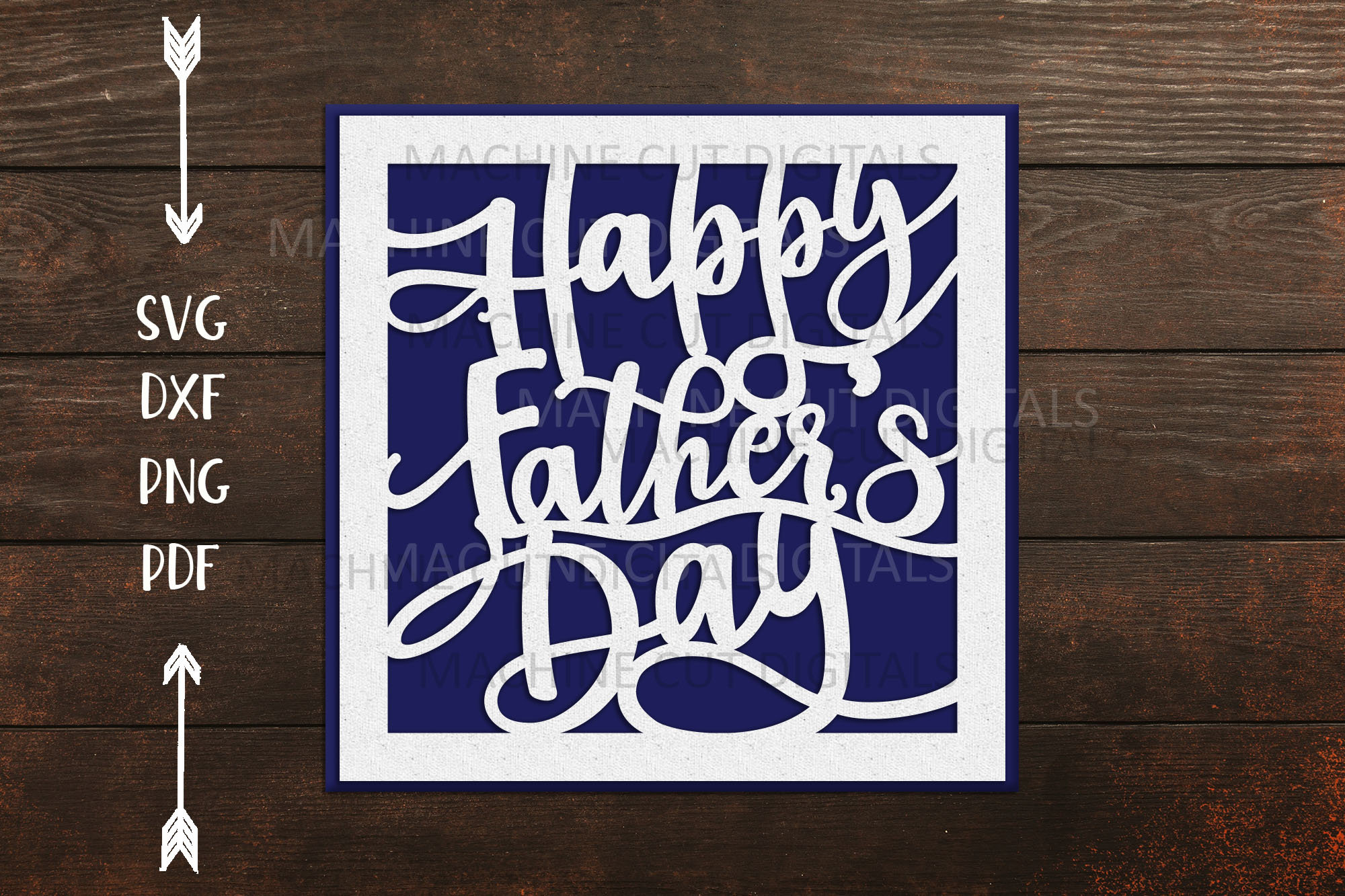 Download Happy Fathers Day Card Svg Papercut Svg Laser Cut Template Etsy