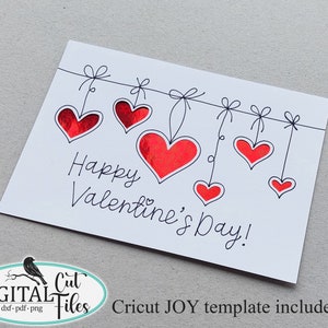 Tarjeta del día de San Valentín svg para Cricut, Cricut Joy, tarjetas de San Valentín svg, Cricut Maker Explore Air, tarjeta recortada svg, papercut svg