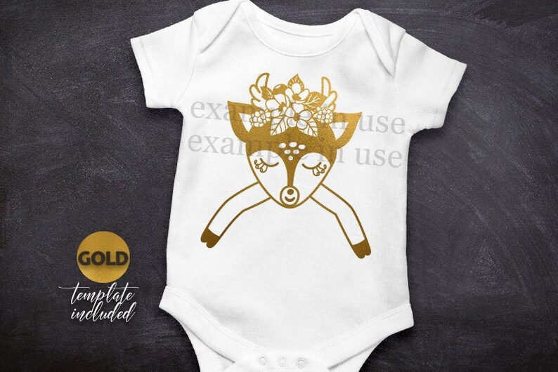 Download Cute deer with flower crown svg baby deer face eyelashes ...