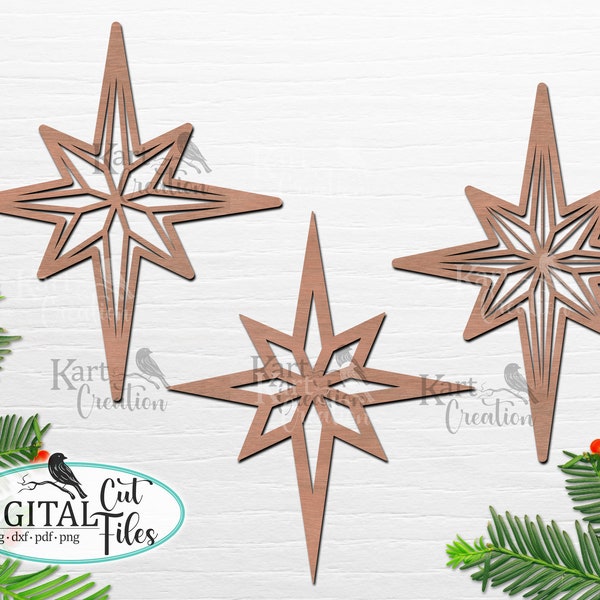 Christmas star svg, laser cut template, glowforge, Star for Christmas svg, Nativity star svg, star svg, Cricut Christmas svg