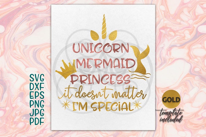 Download Unicorn svg fairy svgmermaid svg princess svg I'm | Etsy