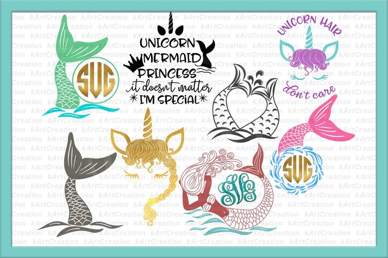 Free Free Unicorn Mermaid Princess Svg 662 SVG PNG EPS DXF File