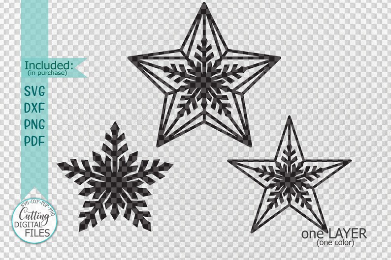 Download Christmas star svg Christmas star paper cut template laser ...
