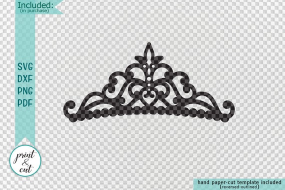 Download Princess Crown Svg Papercutting Template Cut Out Svg Laser Etsy