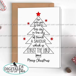 Tarjeta de Navidad de la Natividad svg Tarjeta fácil de hacer con Cricut, Tarjeta de Navidad religiosa con palabras svg, Tarjeta de alegría de Cricut, Tarjeta Explore air, Cricut Maker
