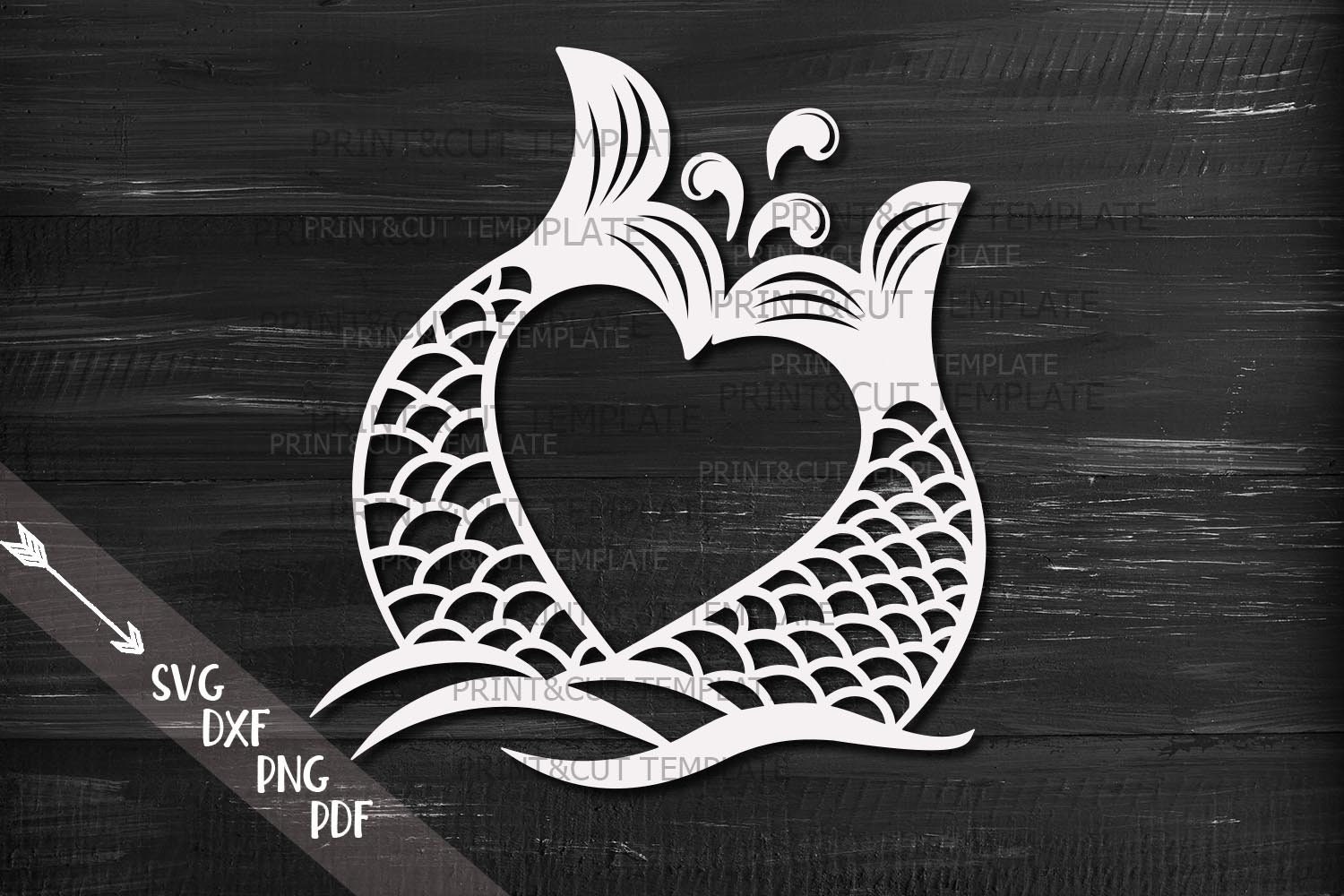 Download Mermaid Tails Heart Svg Mermaid Tail Svg Fish Tail Svg Etsy
