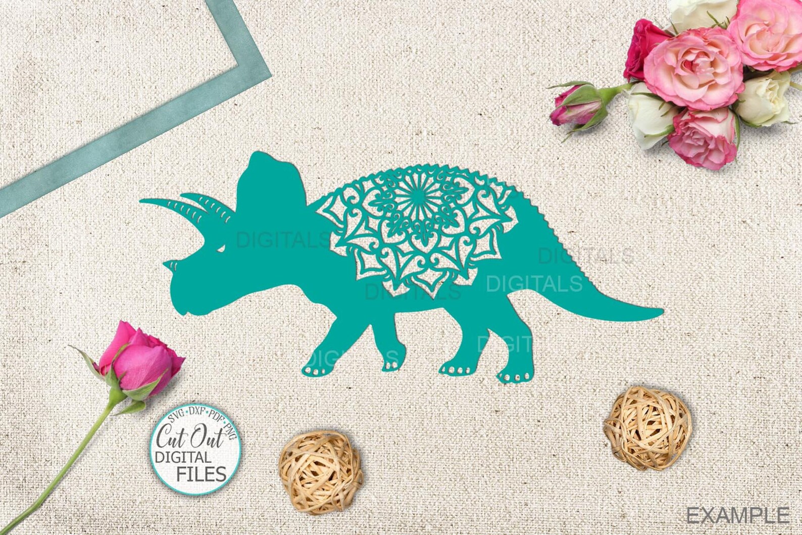 Download Mandala dinosaur svg t rex svg trex svg dinosaurs bundle | Etsy