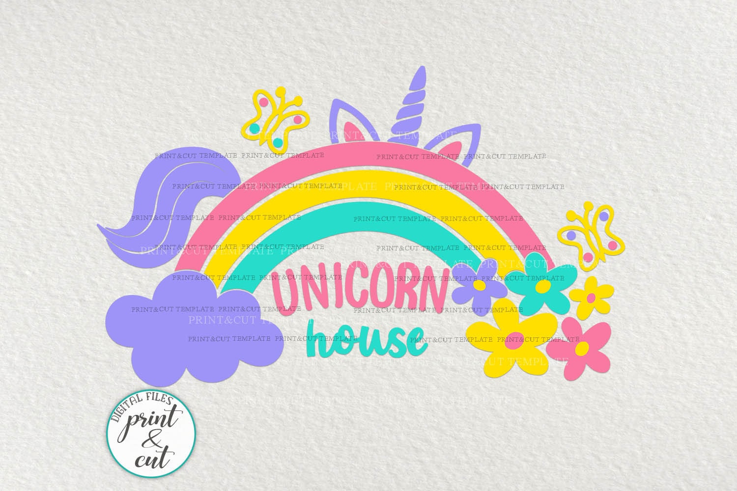 Download Free Unicorn Svg Rainbow Svg Flowers Svg Cloud Svg Unicorn Etsy SVG Cut Files