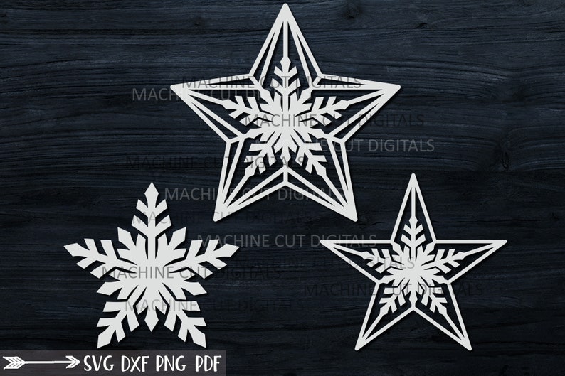 Download Christmas star svg Christmas star paper cut template laser ...