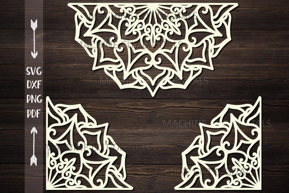 Download Mandala Corner Svg Cut File Half Mandala Svg Mandala Border Etsy