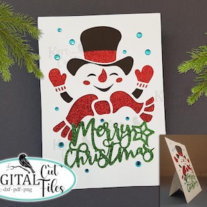 Layered Weihnachtskarte svg, 3D Weihnachtskarte svg, Cricut Entdecke Karte, Cricut Maker Karte svg, digitaler Download, Papierschnitt Karte svg