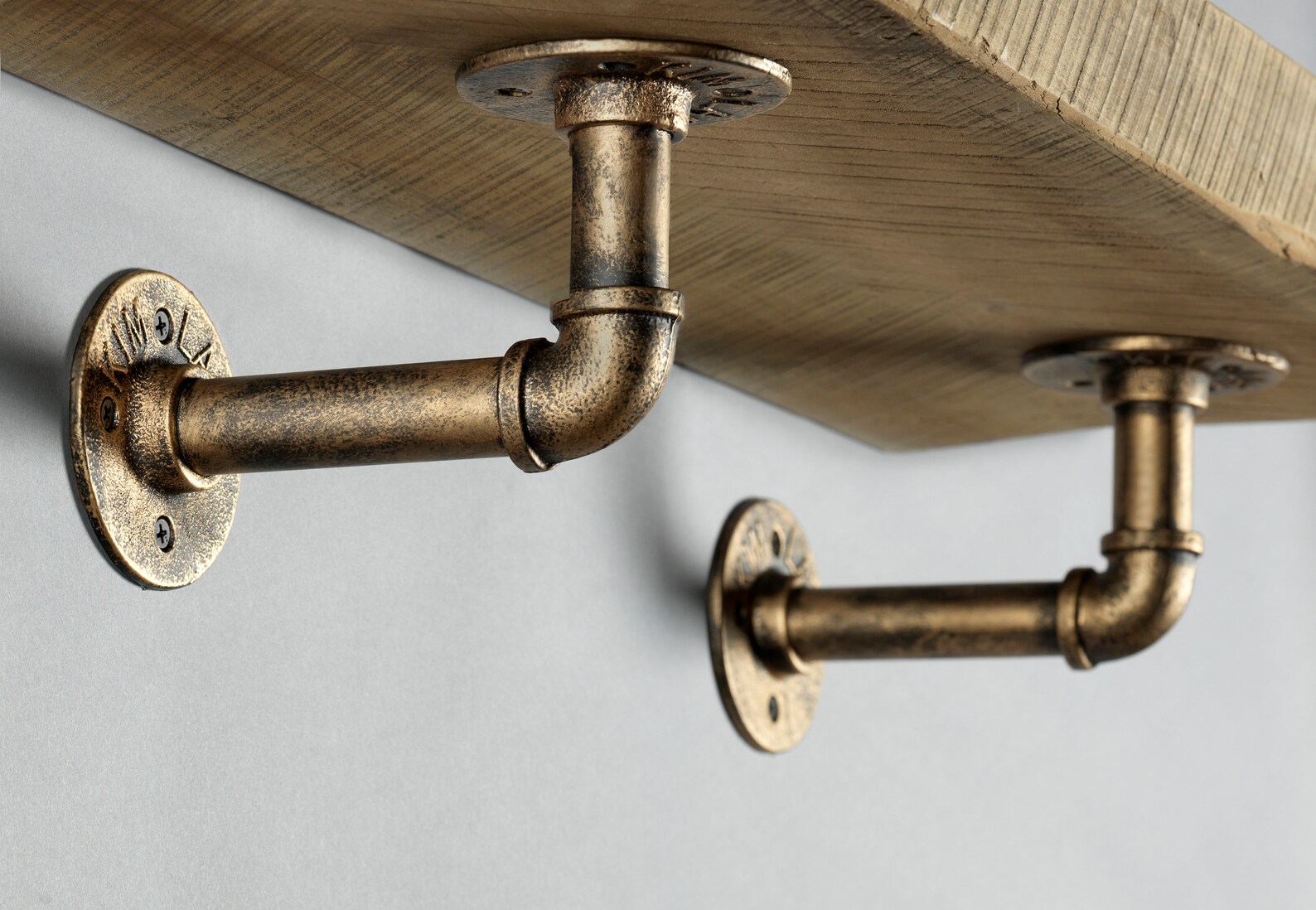 Industrial Iron Pipe Shelving Brackets elbow Etsy