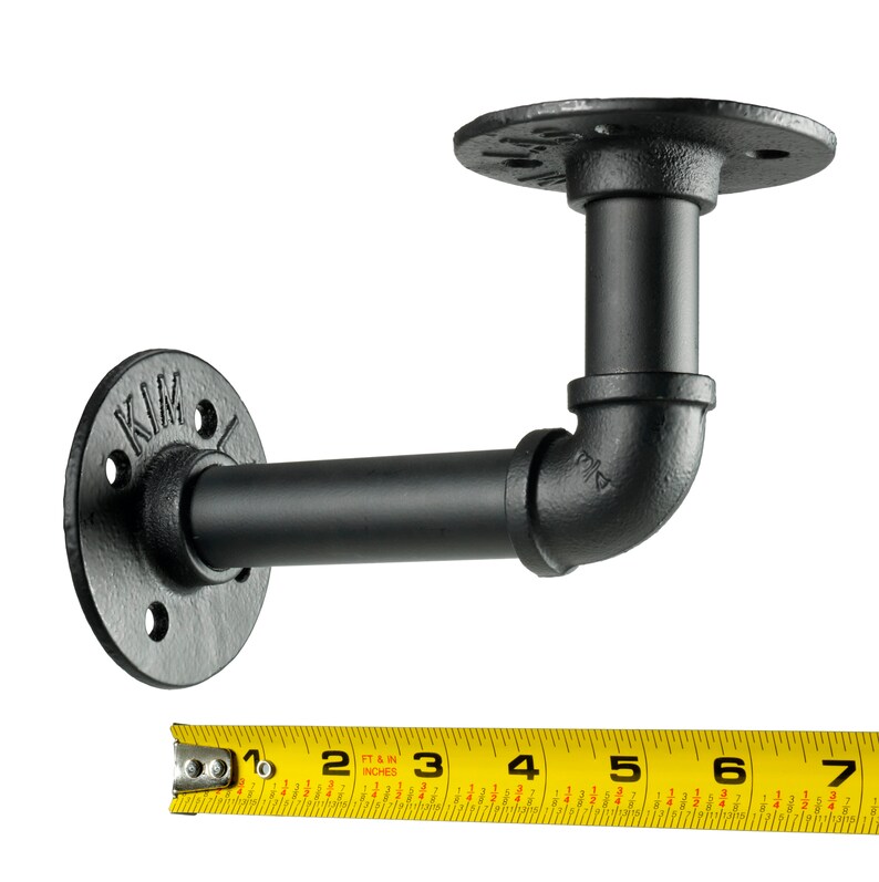 Industrial Iron Pipe Shelving Brackets elbow Etsy