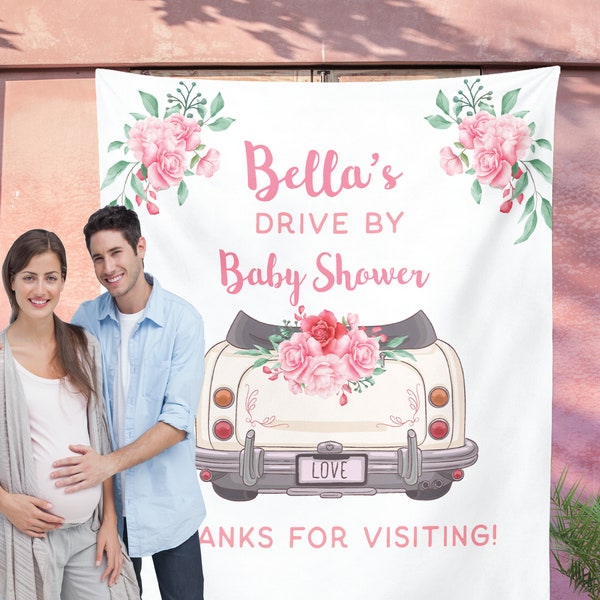 Drive by Baby Shower Yard Sign Etsy