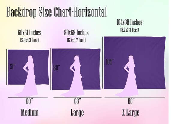 Backdrop Size Chart