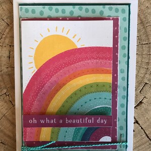 Rainbow | Beautiful |  Celebration | Thinking of You |  Congratulations | Just Because | Cute Card | Sunshine | Happy