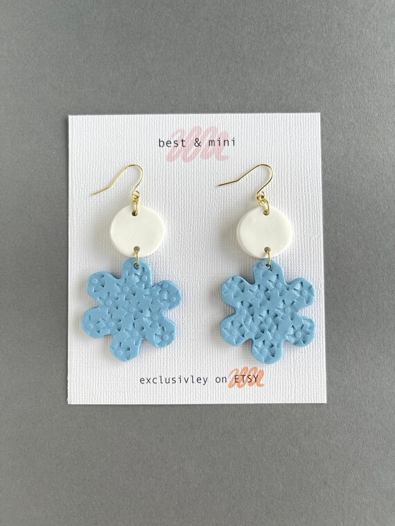 Snowflake Earrings Winter Holiday Earrings Christmas Earrings