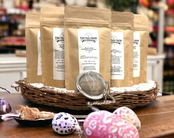 Sweet Treats Loose Tea Sampler Set with Infuser: Chocolate, Vanilla, Cookie Dough