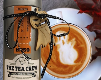 Jack O'Lantern Pumpkin Chai Spiced Black Tea Blend Halloween Party Loose Leaf Tea