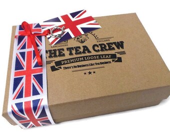 Great British Tea Gift Box With Tea Spoon Free Message On Gift Tag Loose leaf Tea Sampler Traditional English Tea