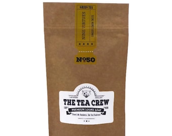 Nine Virtues Green Tea Blend Lemon And Ginger Taste Loose Leaf Tea