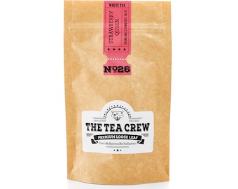 White Tea Sparkling Strawberry Blend Loose Leaf