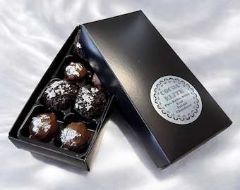 Luxury Chocolates Gift Box: Handcrafted with Edible Silver Leaf